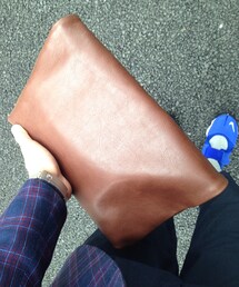 beau dessin | ディストリクト別注ボーデッサンクラッチ茶(クラッチバッグ)