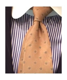 franco minucci | フランコミヌッチ小紋タイベージュ(ネクタイ)