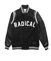 RADICAL | 皮袖棒球外套 (スタジャン)