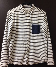 GLOBAL WORK | シャツ。ボーダー柄(シャツ/ブラウス)