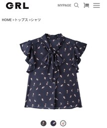 GRL | 小花柄ボウタイブラウス(シャツ/ブラウス)