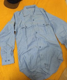us navy シャンブレーシャツ(シャツ/ブラウス)
