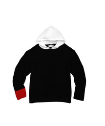 PARADOX | PARADOX - HOODED OVER KNIT(RED)(ニット/セーター)