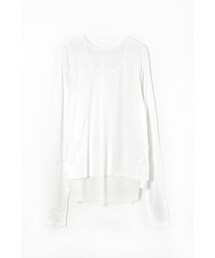 PARADOX - LAYERED L/S TEE (WHITE)(Tシャツ/カットソー)
