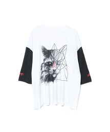 PARADOX | GEOMETRIC CAT WIDE BIG TEE(Tシャツ/カットソー)