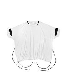 PARADOX - PONCHO BIG TEE (WHITE-BLACK)(Tシャツ/カットソー)
