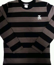 SKULL SHIT | Long Sleeve Border T-sh (Tシャツ/カットソー)