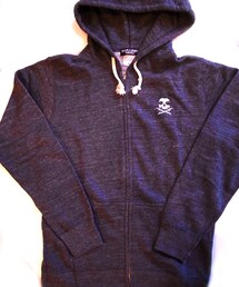 SKULL SHIT | W-Zip Parka - Gray ver.(パーカー)