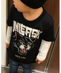 GU | インナ→ GUのウォームクルーネックT(girls)(Tシャツ/カットソー)