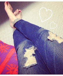 Ungrid | ダークサルエルデニム(デニムパンツ)