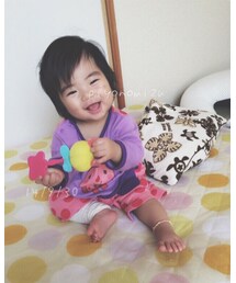 7ヶ月20日 | この後前髪切られるとも知らずスマーイル❤️(ロンパース)