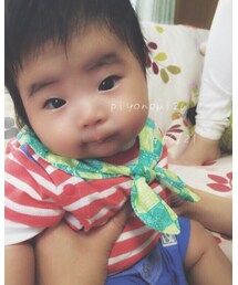 4ヶ月11日 | 友達にもらったロンパース❤️可愛い❤️(ロンパース)