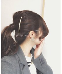 ヘアアレンジ | 3COINS(バレッタ/ヘアクリップ)