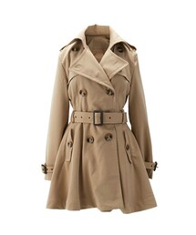 英式魅力雙排釦短版風衣(トレンチコート)