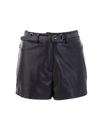 gracegift | 帥氣合身皮短褲(その他パンツ)