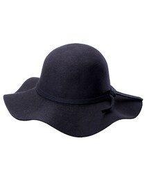 法式名伶 韓國蝴蝶結綁帶女優帽(ハット)