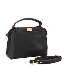 經典巴黎 韓國極簡質感雙層金釦小提包(ショルダーバッグ)