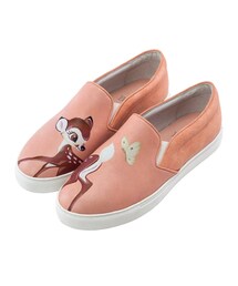 gracegift | 斑比手繪不對稱休閒鞋(モカシン/デッキシューズ)