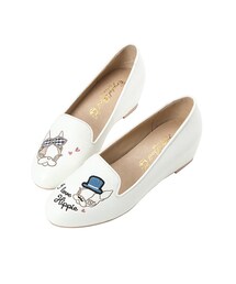 gracegift | Hippie復刻內增高樂福鞋(モカシン/デッキシューズ)