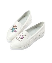 Hippie甜點尖頭厚底休閒鞋(モカシン/デッキシューズ)