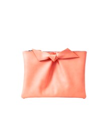 gracegift | 韓國粉嫩色調蝴蝶綁結手拿包(トートバッグ)