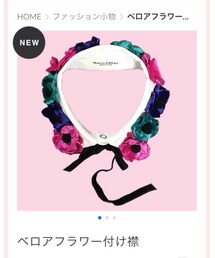 MIAULEMENT | ベロアフラワー付け襟🌼(ファッション雑貨)