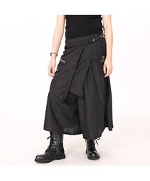 ジップフラップ付き＊ワイドパンツ(その他パンツ)