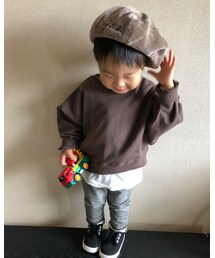 ベレー帽ver. | 流行りのベレー帽まだまだ大きいみたい😂😂(ハンチング/ベレー帽)