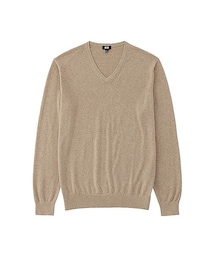 UNIQLO | コットンカシミヤＶネックセーター(ニット/セーター)
