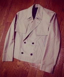 JOHN LAWRENCE SULLIVAN | JOHNLAWRENCESULLIVANボックスシルエットショートトレンチコート(トレンチコート)