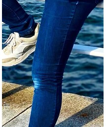 GU | ハイウエストスキニージーンズ(デニムパンツ)