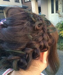 不明 | 編み込みヘア(バレッタ/ヘアクリップ)