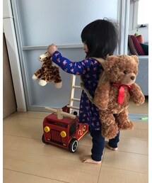 キリンさんの耳つまんでる(｡-_-｡)ww | その他