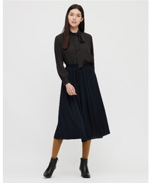 UNIQLO | ジョーゼットボウタイブラウス(シャツ/ブラウス)