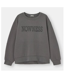 GU | ダブルフェイスグラフィックプルオーバー(スウェット)