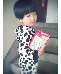 今日の変顔☆ | お菓子ゲットしてウキウキで白目！(福袋/福箱)