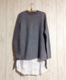 URBAN RESEARCH | ニットとシャツは別のセットワンピース(ワンピース)