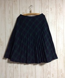 Green Parks fuuwa | ブラックウォッチ柄のプリーツスカート(スカート)