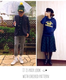 ブラックウォッチルック◡̈♥︎ | そっち雨降ってるんだね…笑(その他)