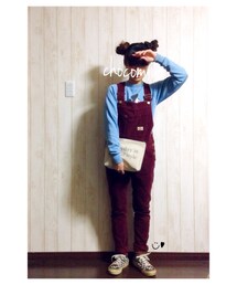 WC | アポーみたいになったw(サロペット/オーバーオール)