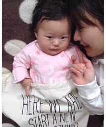 👶&👩💕 | 娘と(*ฅ́˘ฅ̀*)♡(ロンパース)