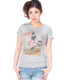 Tralala 転写ガールプリントTシャツ(Tシャツ/カットソー)