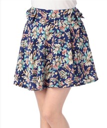 Tralala ボタニカルフラワーハイウエストスカート(スカート)