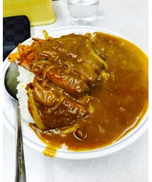 昨日の夕飯は近所のカツカレー🍛 | 汚い店だけど味は💮💯(その他)