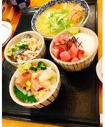 昨日のランチ満腹丼セット🍲 | その他