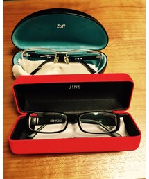 🤓 | ケースと👓が逆😅JINS↔️zoff(メガネ)