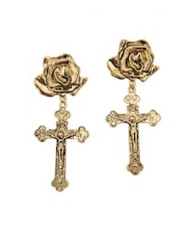 HONEY MI HONEY | rose cross pierced(ピアス（両耳用）)