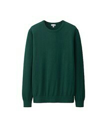 UNIQLO | MEN コットンカシミヤクルーネックセーター（長袖）(ニット/セーター)