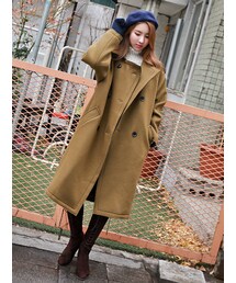 HEYD | ユニークムードロング丈Pコート(ダウンジャケット/コート)