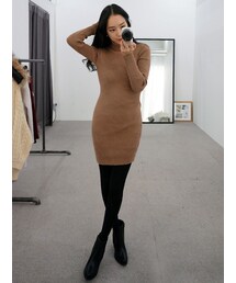 HEYD | ベーシックタートルネックワンピース(ワンピース)